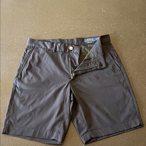 Polo by Ralph Lauren Men's Charcoal Flat Front Shorts